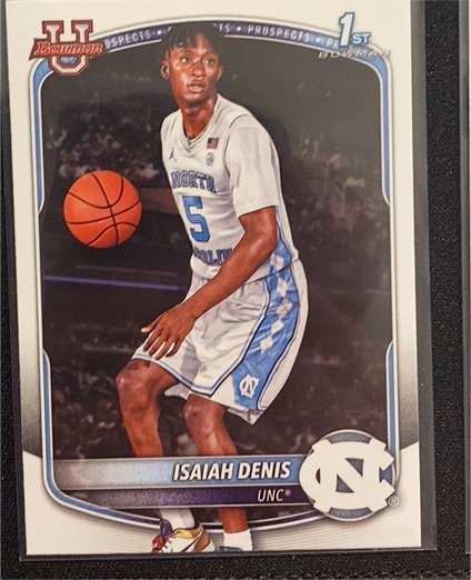 2025-26 Bowman Basketball Prospects #BPP-49 Isaiah Denis — front