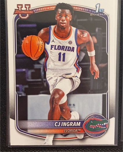 2025-26 Bowman Basketball Prospects 1st Bowman #BPP-77 CJ Ingram — front