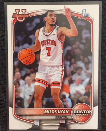 2025-26 Bowman Basketball #BPP-40 Milos Uzan — front