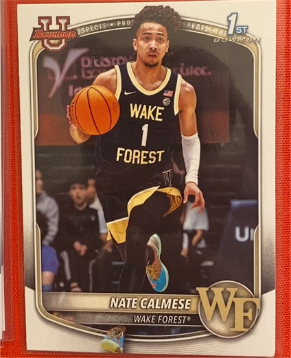 2025-26 Bowman Basketball Prospects #BPP-92 Nate Calmese — front