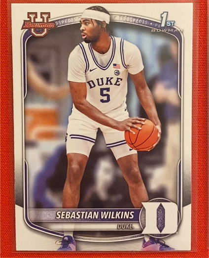 2025-26 Bowman Basketball #BPP-99 Sebastian Wilkins — front