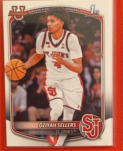 2025-26 Bowman Paper Prospects #BPP-87 Oziyah Sellers — front