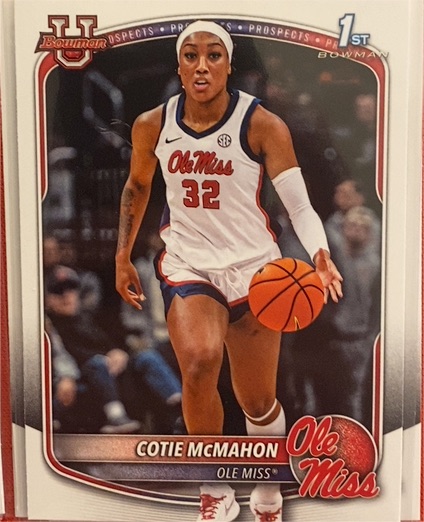 2025-26 Bowman Basketball Prospects 1st Bowman #BPP-30 Cotie McMahon — front