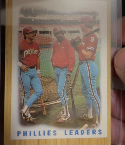 1987 Topps #481 Phillies Leaders Philadelphia Phillies — front