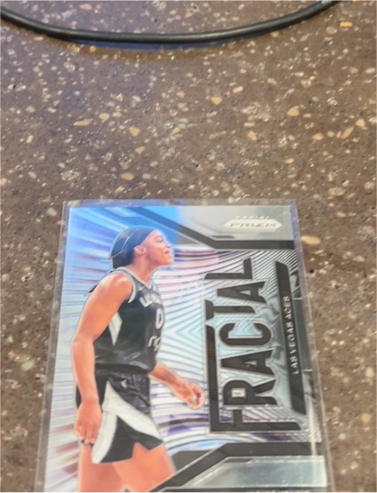 2025 Panini Prizm WNBA #2 Jackie Young Fractal Insert Las Vegas Aces — front