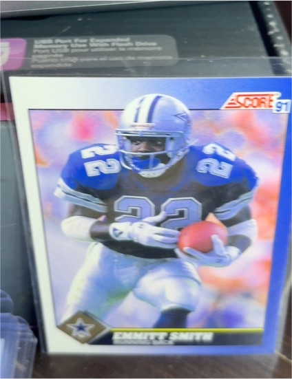 1991 Score #15 Emmitt Smith Dallas Cowboys — front