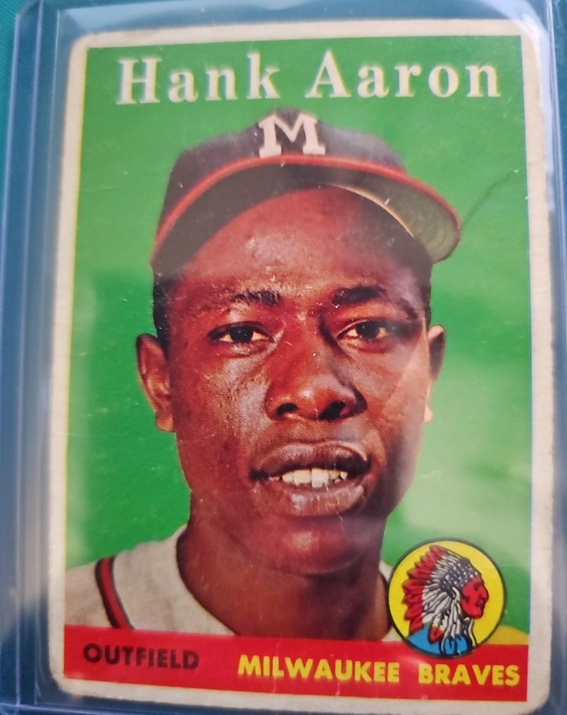 1958 Topps #30 Hank Aaron — front