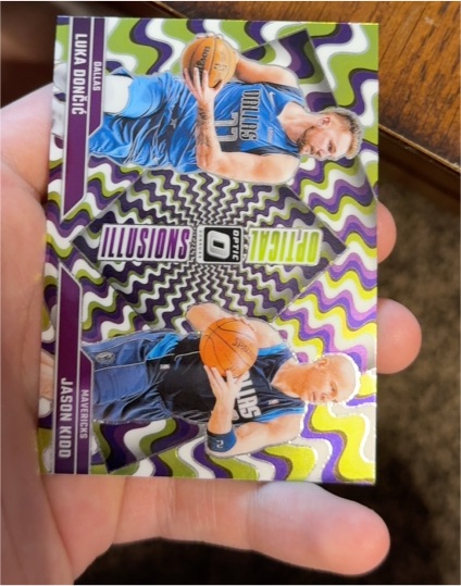 2024-25 Panini Donruss Optic Optical Illusions #1 Luka Doncic Jason Kidd — front