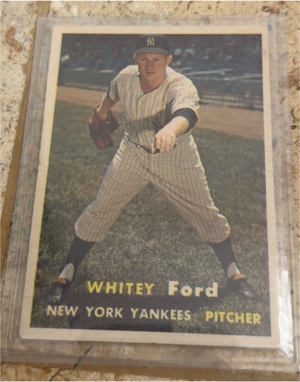 1957 Topps #25 Whitey Ford — front