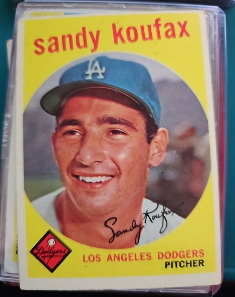 1959 Topps #163 Sandy Koufax — front