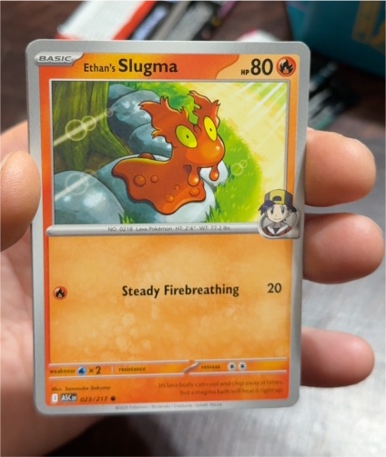 2023 Pokémon SV10: Destined Rivals #035 Ethan's Slugma — front