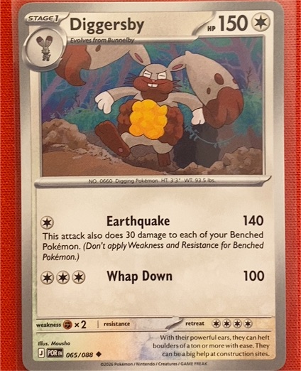 2026 Pokémon Perfect Order #065 Diggersby — front