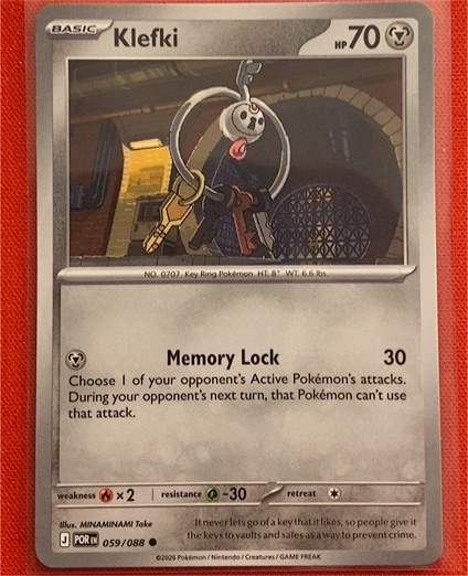 2026 Pokémon ME: Perfect Order #059 Klefki — front