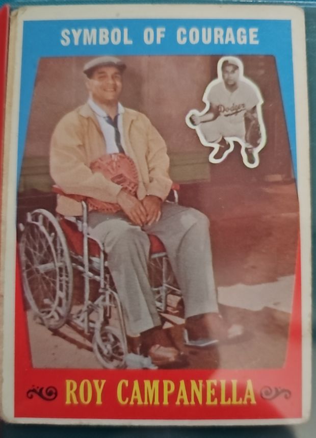 1959 Topps #550 Roy Campanella Symbol of Courage — front