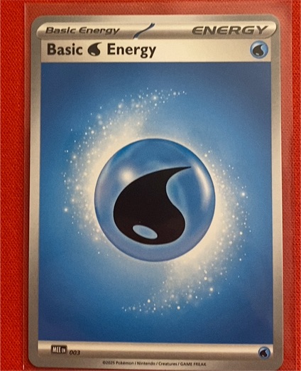 2025 Pokémon Mega Evolution Energies #003 Basic Water Energy — front