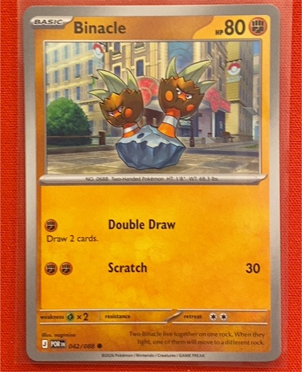 2026 Pokémon #042 Binacle — front