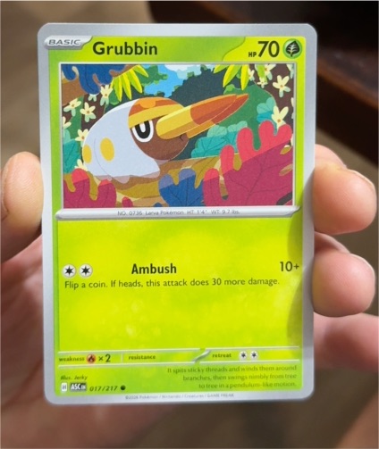 2020 Pokémon Ascended Heroes #017 Grubbin — front