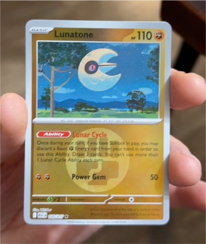 2023 Pokémon Ascended Heroes #105 Lunatone — front