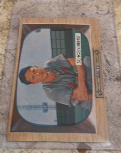 1955 Bowman #29 Red Schoendienst — front