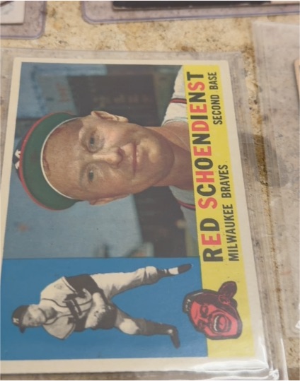 1960 Topps #335 Red Schoendienst — front