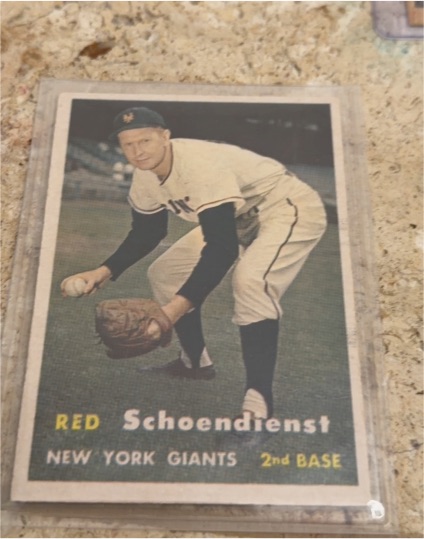 1957 Topps #154 Red Schoendienst — front
