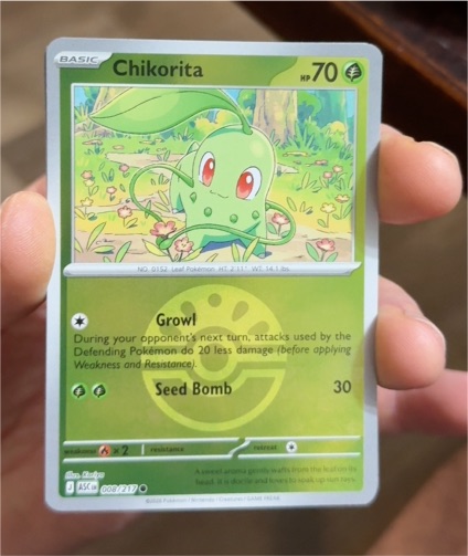 2026 Pokémon Ascended Heroes #008 Chikorita — front