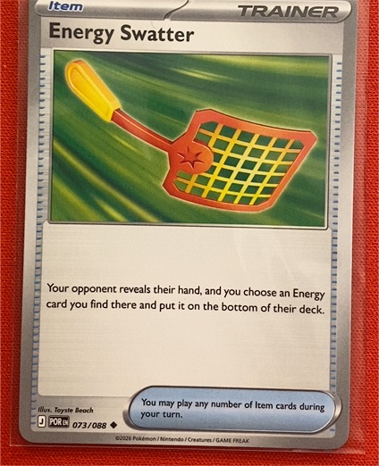 2026 Pokémon Perfect Order #073 Energy Swatter — front