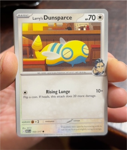 2023 Pokémon Ascended Heroes #163 Larry's Dunsparce — front