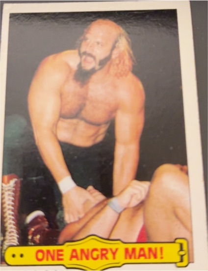 1985 Topps WWF #38 One Angry Man! Jesse Ventura — front