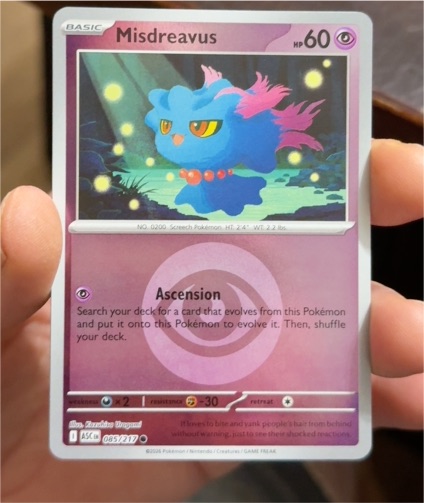 2023 Pokémon ME: Ascended Heroes #085 Misdreavus — front