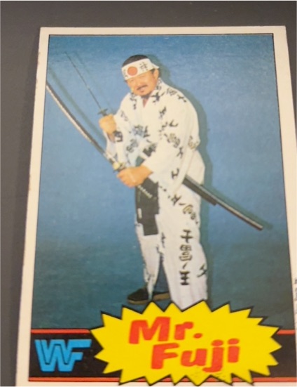 1985 Topps WWF #17 Mr. Fuji — front