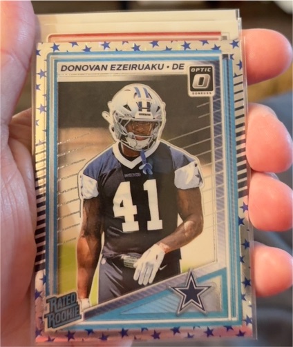 2025 Panini Donruss Optic #230 Donovan Ezeiruaku Rated Rookie Dallas Cowboys — front