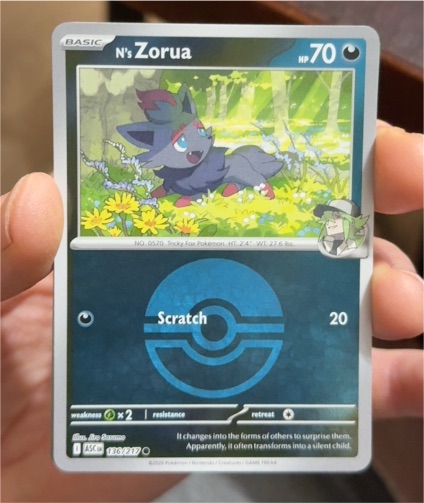 2016 Pokémon Ascended Heroes #136 N's Zorua — front