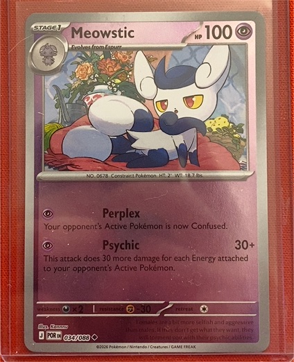 2026 Pokemon #034 Meowstic — front
