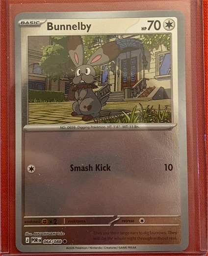 2026 Pokémon Perfect Order #064 Bunnelby — front