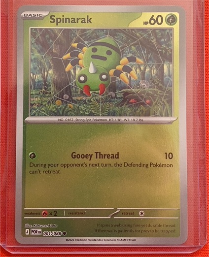 2026 Pokémon Perfect Order #001 Spinarak — front