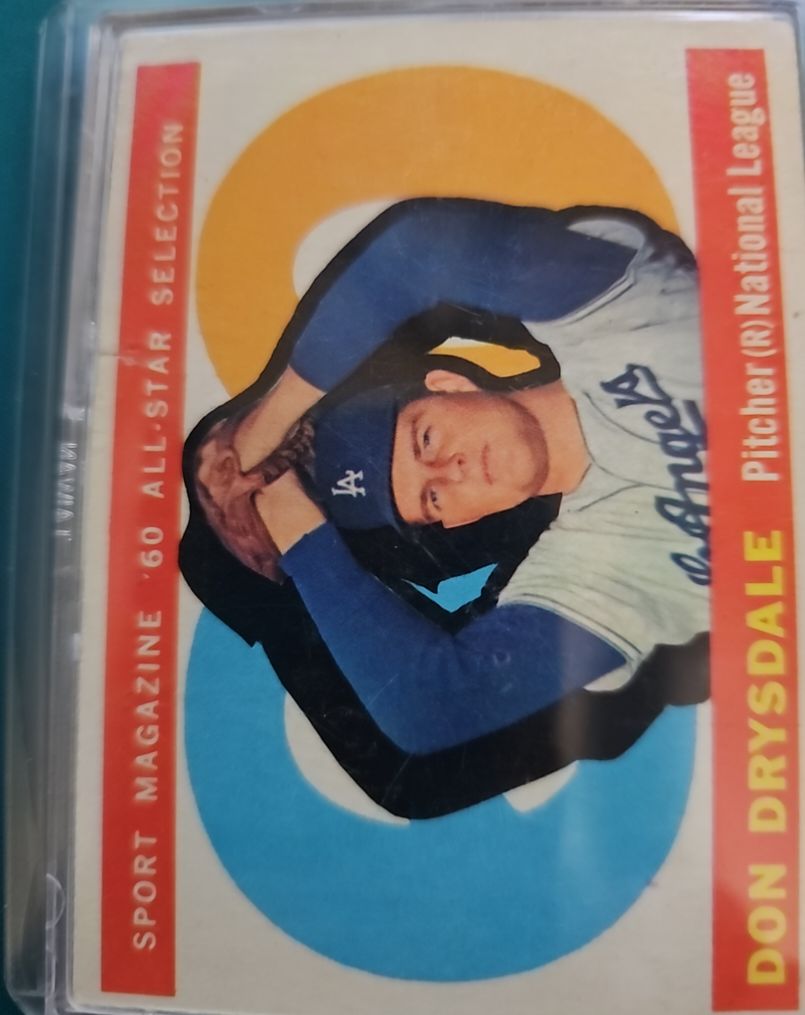 1960 Topps #570 Don Drysdale — front