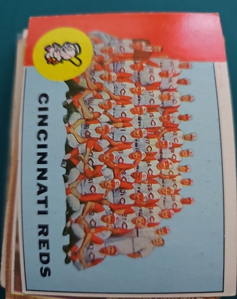 1963 Topps #63 Cincinnati Reds Team Card — front