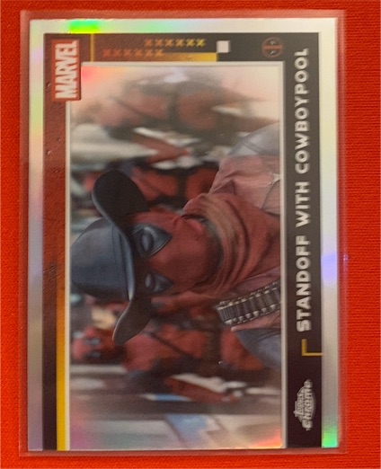 2025 Topps Chrome Deadpool #93 Standoff With Cowboypool — front