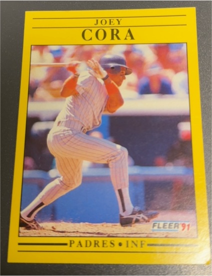 1991 Fleer #527 Joey Cora — front