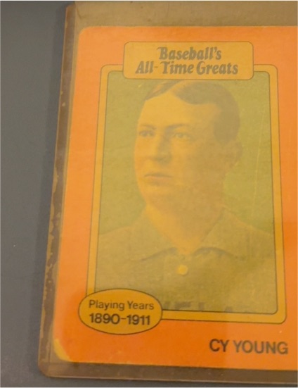 1987 Hygrade Baseball's All-Time Greats Cy Young — front