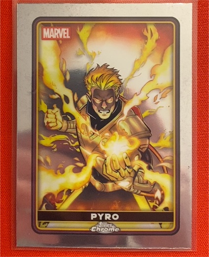 2025 Topps Chrome Deadpool #11 Pyro — front