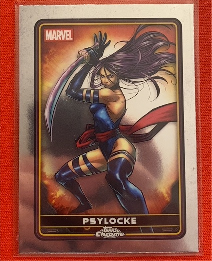 2025 Topps Chrome Deadpool #8 Psylocke — front