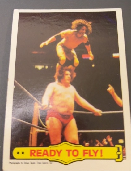 1985 Topps WWF #53 Jimmy Snuka Ready To Fly! — front