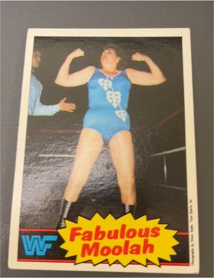 1985 Topps WWF #13 Fabulous Moolah — front