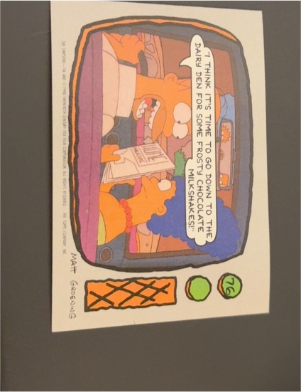 1990 Topps The Simpsons #76 — front