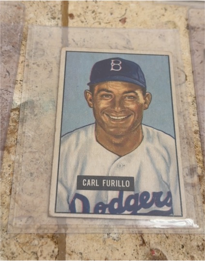 1951 Bowman #81 Carl Furillo — front