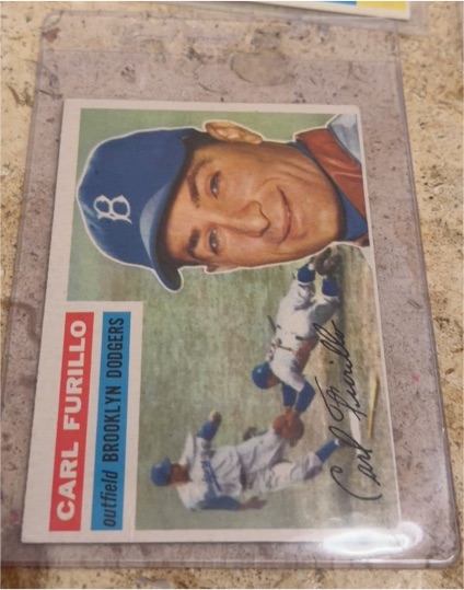 1956 Topps #190 Carl Furillo — front