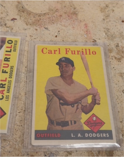 1958 Topps #417 Carl Furillo — front
