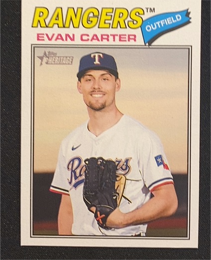 2026 Topps Heritage #244 Evan Carter — front